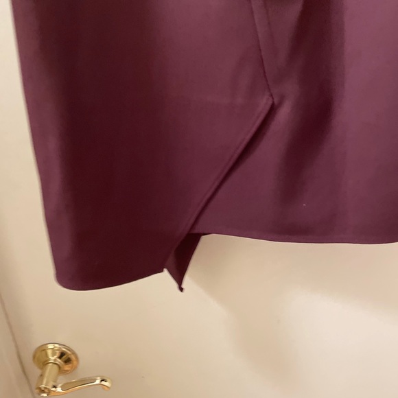 3.1 Phillip Lim Leather-Wool Flight Detail Skirt, Crimson sz 8 - Picture 10 of 16